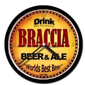  BRACCIA beer and ale cerveza wall clock 