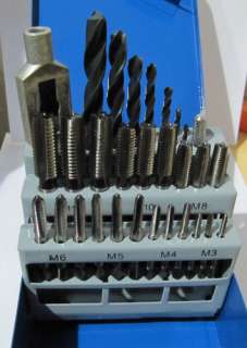   29PC HSS METRIC TAP AND DRILL SET M3   M12 WITH TAP HOLDER  