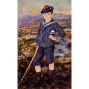 Oil Painting Sailor Boy (Robert Nunes) Pierre Auguste Renoir Hand Pa 