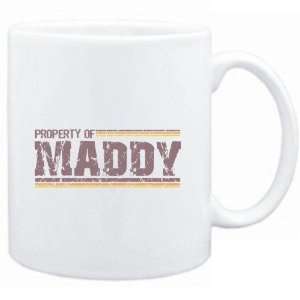  Mug White  Property of Maddy   Vintage  Female Names 
