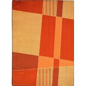  Joy Carpets Spazz© Orange   10 9 x 13 2