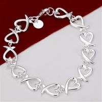 NVTB27 silver pretty bangle sea tangle bowknot bracelet  