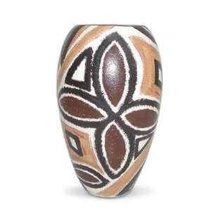  Tapa Tapestry Ellipse Vase