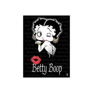 Betty Boop Blowing a Kiss Tin Sign, Corner Scratches  
