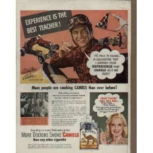   ADLER   Ace Midget Auto Racer.  1947 CAMEL Cigarettes Ad, A4466