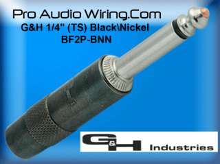 Industries BF2P BNN 1/4 TS BlackNickel Plugs (8)  