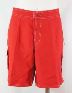 BRAND NEW LADIES SALLY RED LONG BOARD SHORTS R81658  