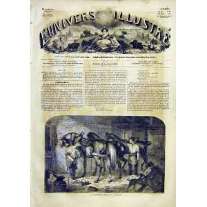  Blacksmith Farrier Horse Stables French Print 1859