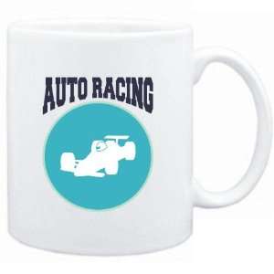 Mug White  Auto Racing PIN   SIGN / USA  Sports  Sports 