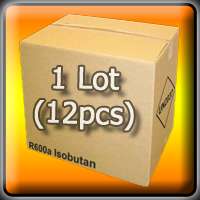 Lot of 750ml/420gr R600a Isobutan Refrigerant (12pcs)  