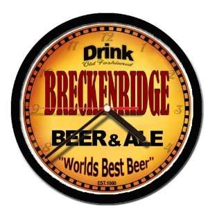  BRECKENRIDGE beer and ale cerveza wall clock Everything 