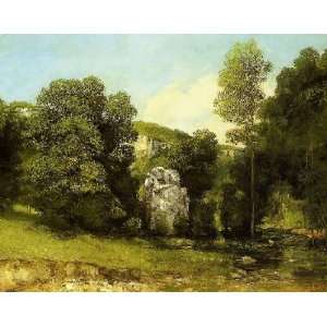   name La Ruisseau de la Breme, By Courbet Gustave 