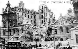 1940 WWII LONDON ST THOMAS HOSPITAL BOMBED PHOTO DETAIL  