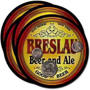  Breslau, NE Beer & Ale Coasters   4pk 