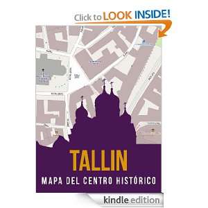Tallin, Estonia mapa del centro histórico (sitio Patrimonio Mundial 