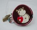 NICI Hippo hold Love Round Plush Coin/Change Purse 5