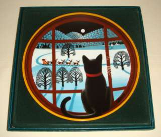 SET Thaddeus Krumeich UNCLE TADS Holiday Cats Plates  