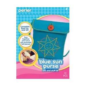  Perler Purse Sew & Stuff Kit Blue Sun; 2 Items/Order 