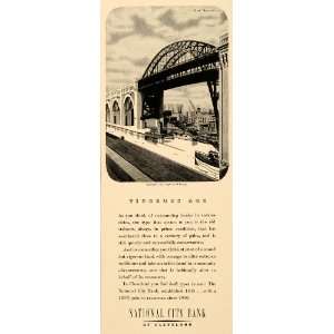  1934 Ad National City Bank Cleveland High Level Bridge 
