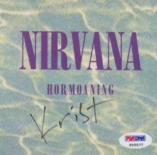 KRIST NOVASELIC Signed NIRVANA CD Jacket PSA/DNA  