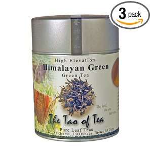 The Tao of Tea, Himalayan Green Tea, Loose Leaf, 3.0 Ounce Tins (Pack 