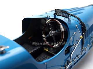 BUGATTI TYPE T35 GRAND PRIX 1924 BLUE 1/18 DIECAST MODEL CAR BY CMC 