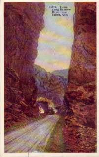 Postcard Rainbow Route Tunnel Salida CO  