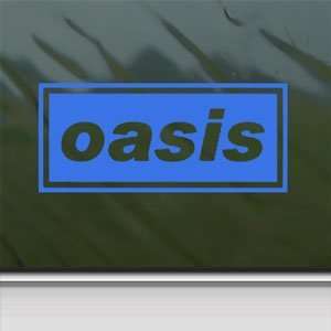  Oasis Blue Decal English Rock Band Truck Window Blue 