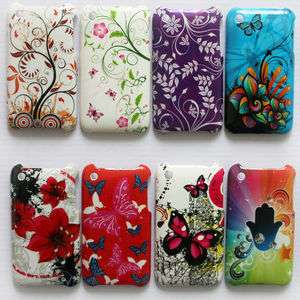 8PCS Hard Back Skin Case Cover For iPhone 3G 3GS D81  