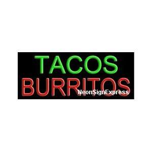  Tacos Burritos Neon Sign 