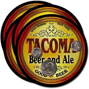  Tacoma , CO Beer & Ale Coasters   4pk 