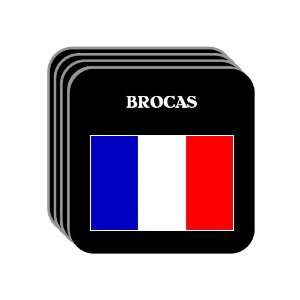  France   BROCAS Set of 4 Mini Mousepad Coasters 