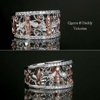 Syrinx—Elegant Victorian design Diamonds estate ring  