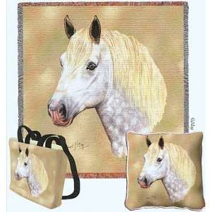  Percheron Horse Woven Tote Bag
