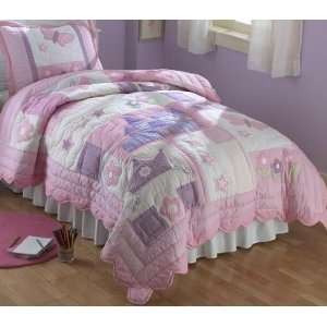 Pem America Princess Twin Quilt With Pillow Sham