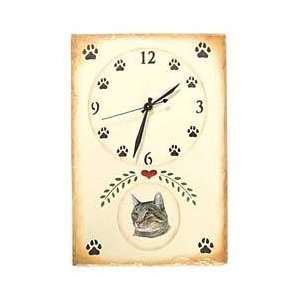 Tabby Cat Clock