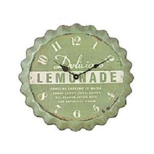 Lemonade Bottle Top Metal Wall Clock Kitchen  Kitchen 
