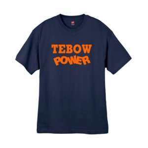  Mens Tebow Power Navy Blue T Shirt Size Large Sports 