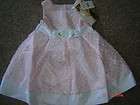 NWT Girls Bonnie Jean Pink Polka Dot Spring Dress Size 