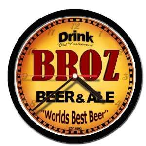  BROZ beer and ale cerveza wall clock 