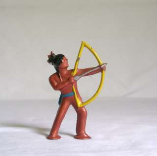Barclay Indian Brave w/ Bow and Arrow Lead Toy Figure  