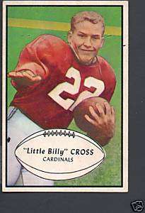 1953 Bowman Football #96 Billy Cross Chicago Cardinals  