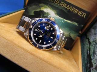   Submariner 18kt & SS Blue Dial Ref 16613 Fountain TOP GUN Award #107