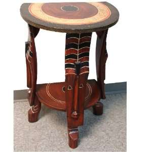  African Furniture Fulani Semi circle Table
