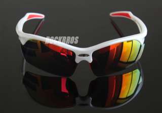   Pro Cycling Glasses Sports Sunglasses XT607 Shiny White  