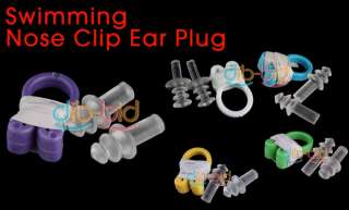 Swimming Soft Nose Clip Ear Plug Earplug Prevent Water  