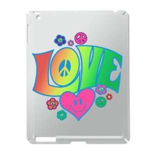  iPad 2 Case Silver of Love Peace Symbols Hearts and 