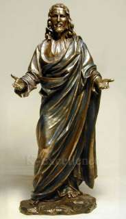 JESUS CHRIST BLESSING STATUE Sculpture Bronze 12 New  