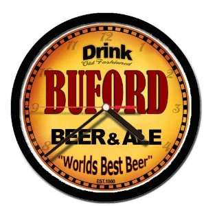  BUFORD beer and ale cerveza wall clock 