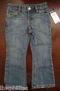 NWT Ralph Lauren Polo Girls Sutton Stretch Denim Jeans Sz 2/2t 3/3t 4 